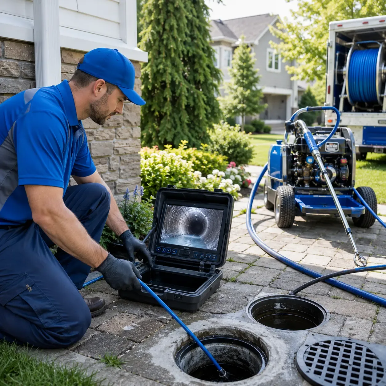 Outdoor drain cleaning professionals serving Round Rock, TX